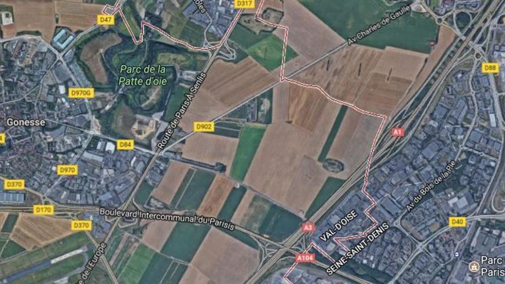 Triangle de Gonesse — Google maps